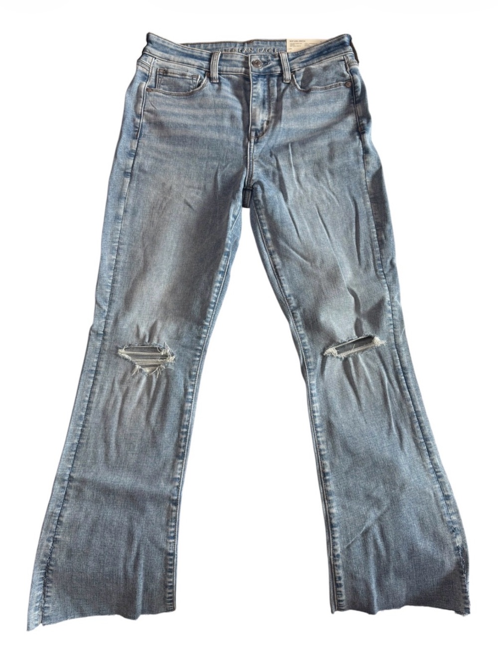 American Eagle Light Blue Distressed Women's Jeans